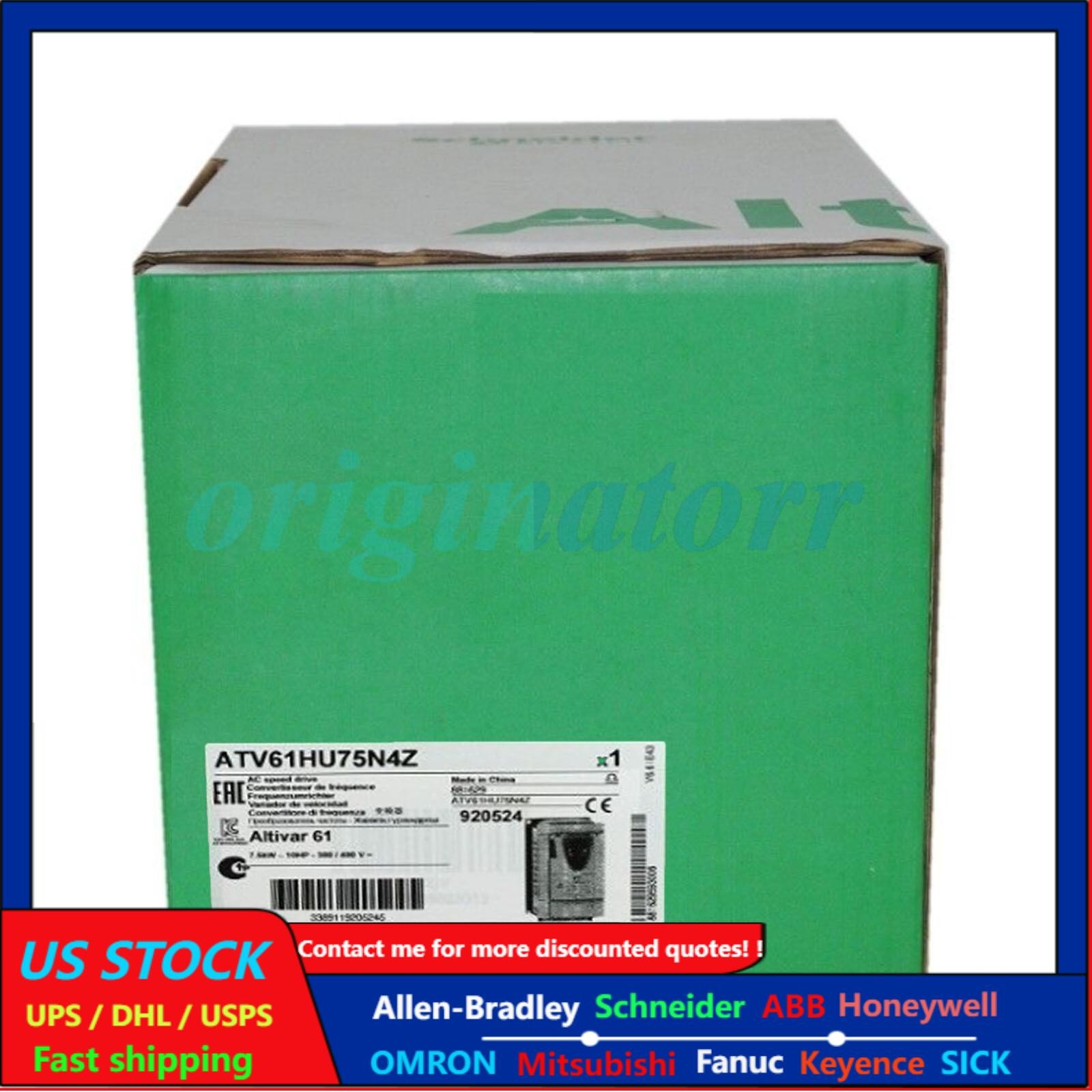In Box SND ATV61HU75N4Z Inverter US Free TAX