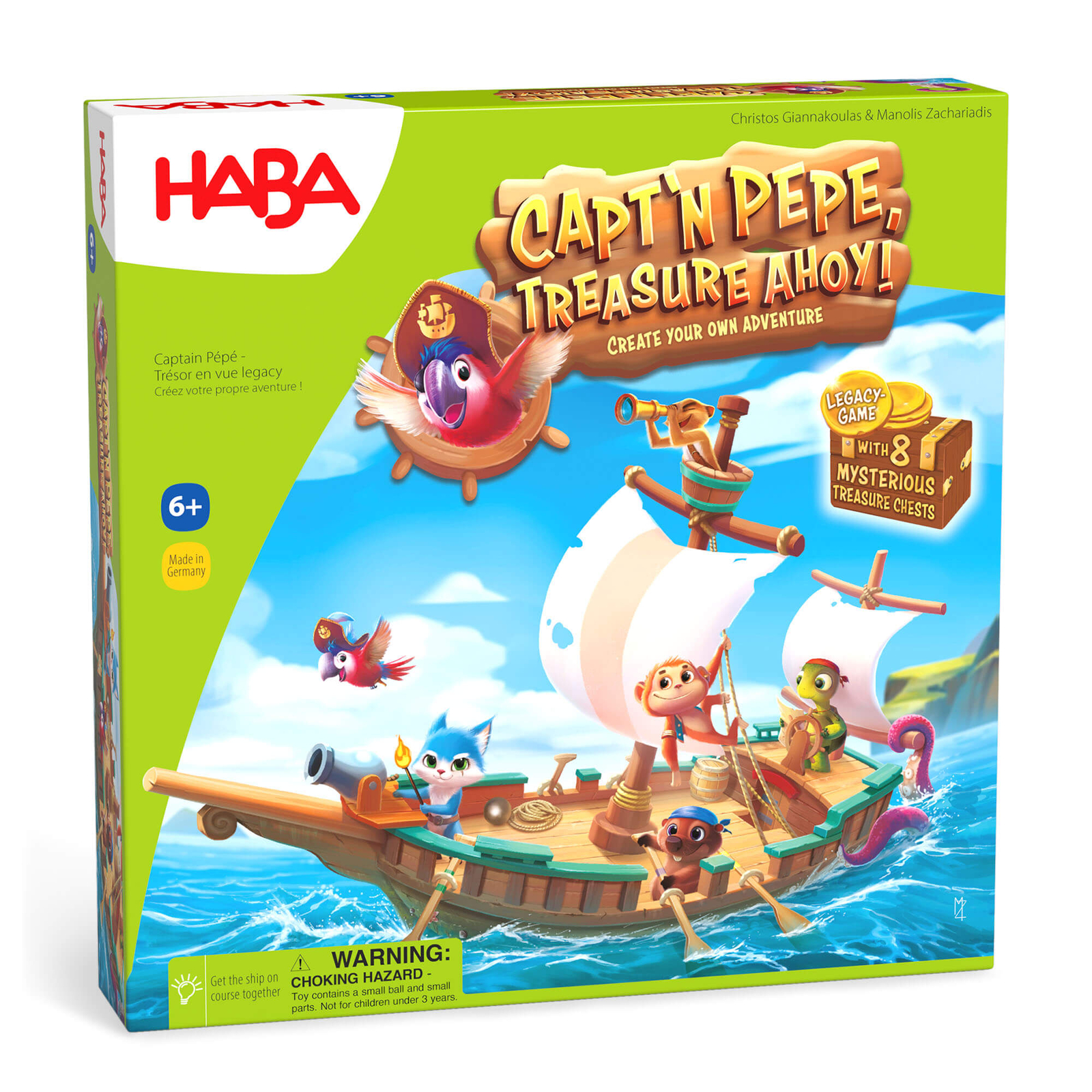 HABA Capt'n Pepe Treasure Ahoy! - A Create Your Own Adventure Legacy Game for