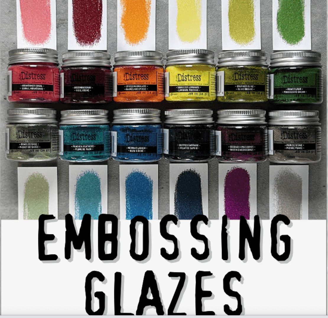 2023 NEW Tim Holtz DISTRESS EMBOSSING GLAZE Jars (ALL 12 Colors)
