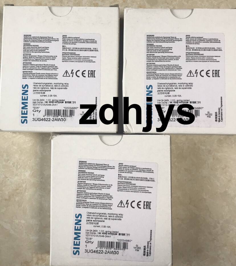 1pcs brand new SIEMENS 3UG4622-2AW30 3UG46222AW30 current monitoring relay/b