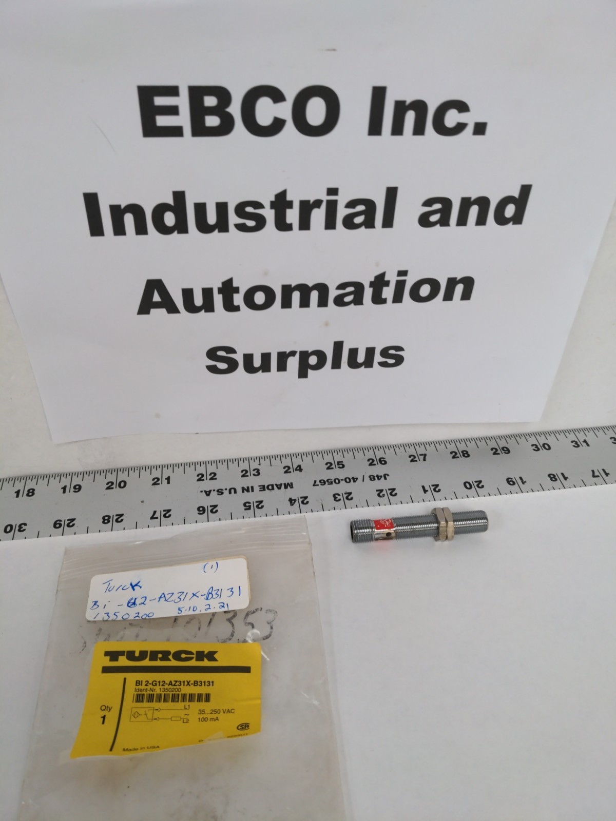 TURCK Bi-G12-AZ31X-B3131, 1350200 INDUCTIVE SENSOR