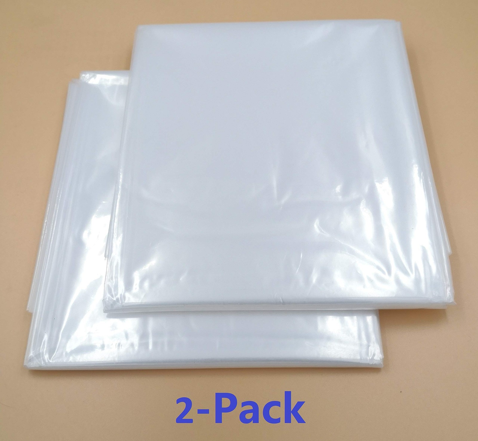 ComfortHome Mattress Bag for Moving and Storage, Queen/King (2-Pack), Clear