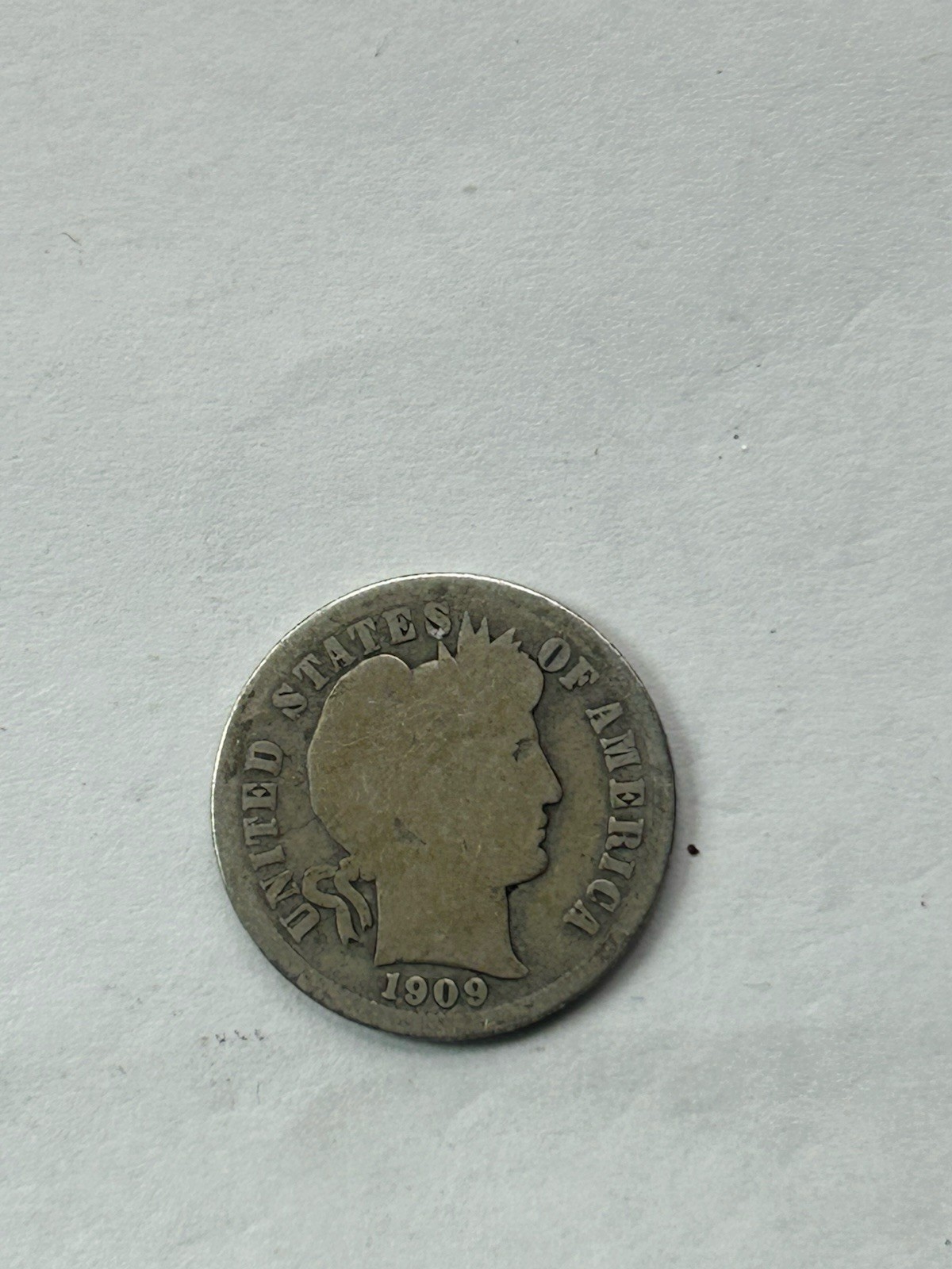 1909O Barber Dime G+