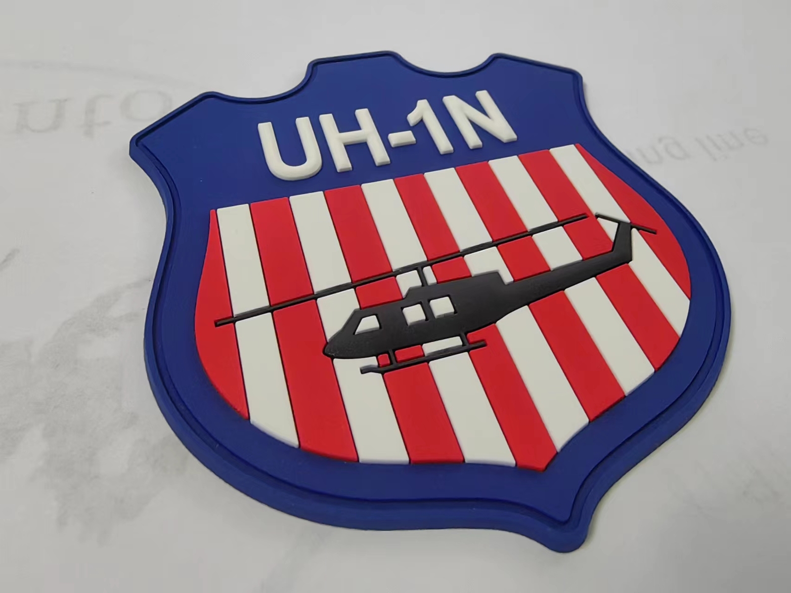 Bell® UH-1N Shield PVC Glow in the Dark Patch – With Hook and Loop, Officially L
