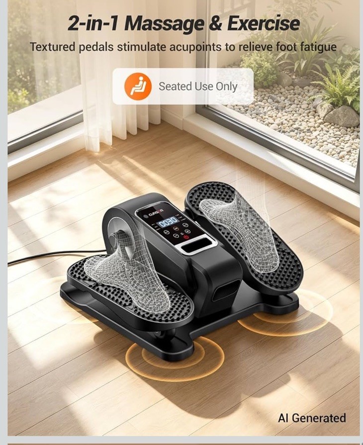 Compact Mini Elliptical Machine with Remote | 12 Adjustable Speeds Model C5