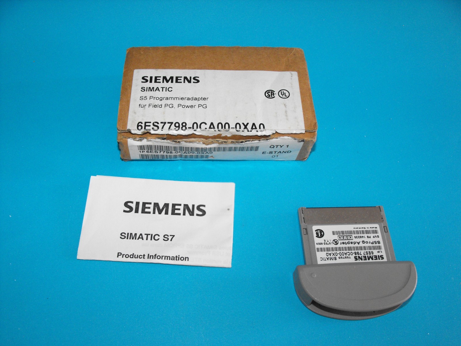Siemens 6ES7798-0CA00-0XA0.Simatic S5 Programming Adapter.NEW