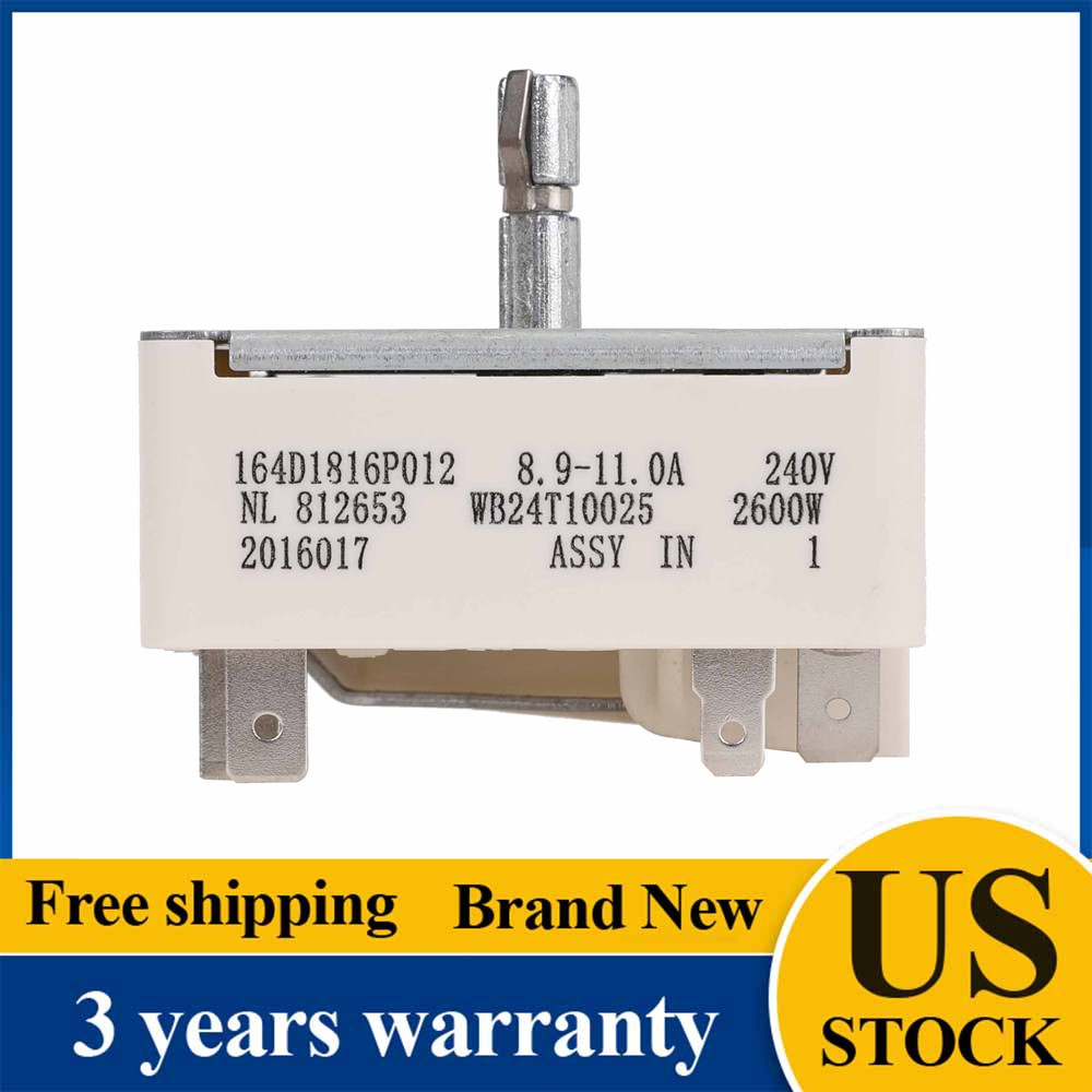 Burner Control Switch for GE Kenmore Range Infinite Control WB24T10025 PS236750