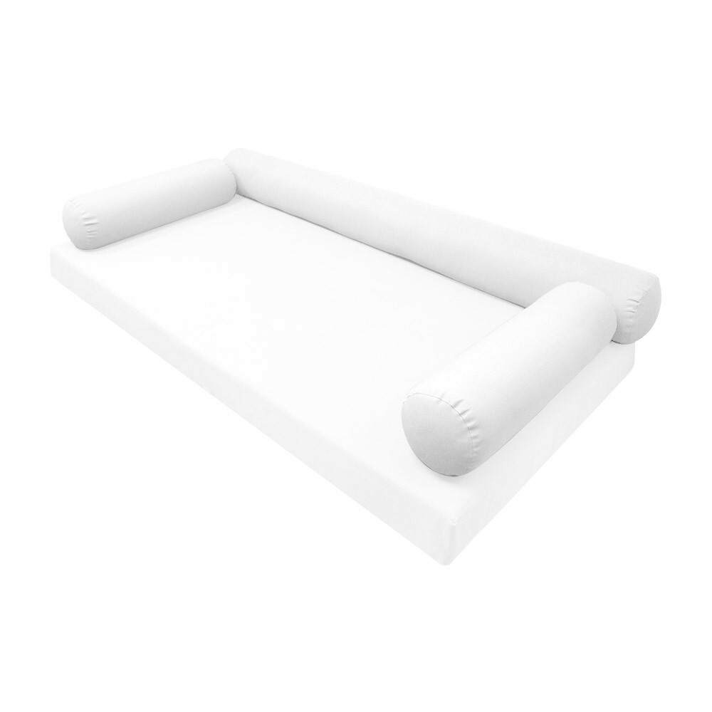*COVER ONLY* Style 6 Twin-XL 78" x 8" Knife Edge Bolster Pillow SlipCover AD106