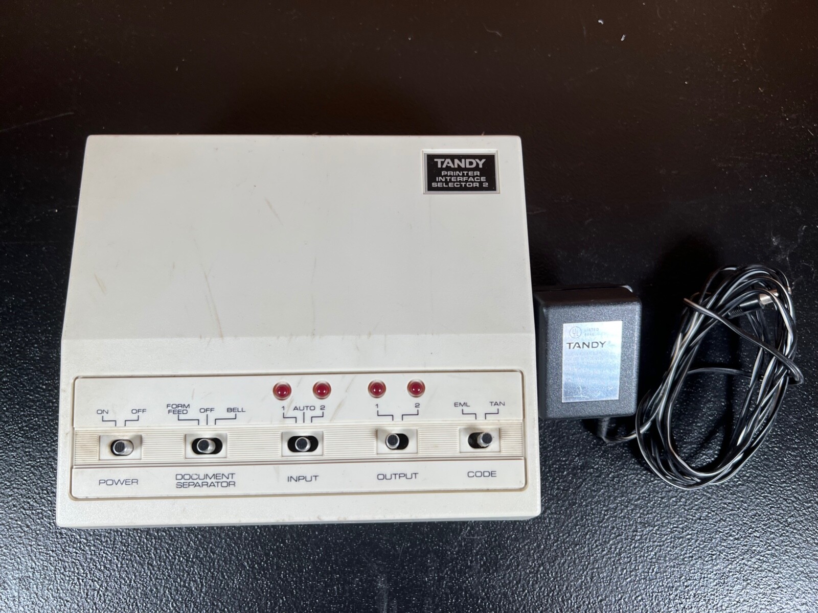 Vintage Radio Shack Tandy Printer Interface Selector 2 Parallel #26-2820