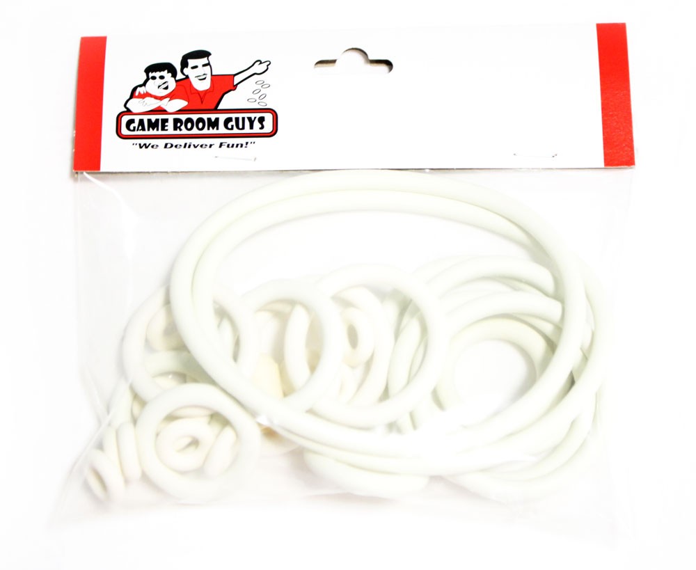 Williams Pit Stop Pinball Machine Replacement Repair Rubber Ring Kit White