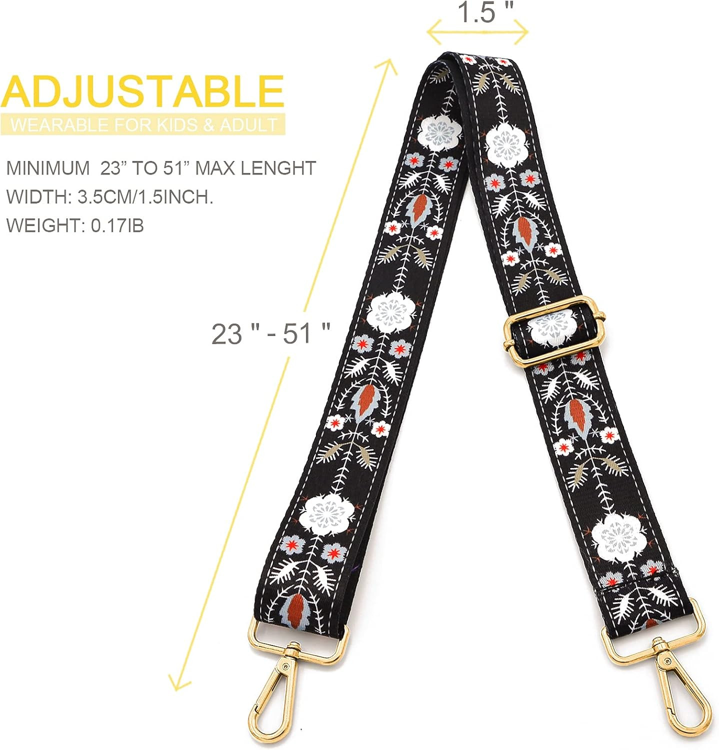Replacement Purse Strap Shoulder Strap Adjustable Crossbody Strap for Women Cros