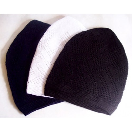 3 x Kufis,kufi, koofi kofi , muslim hats 2 black 1 white usa seller