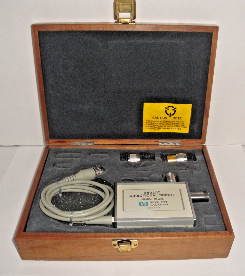 HP 85027C Directional Bridge, (10 MHz to 18 GHz)  With Case & Open / Short