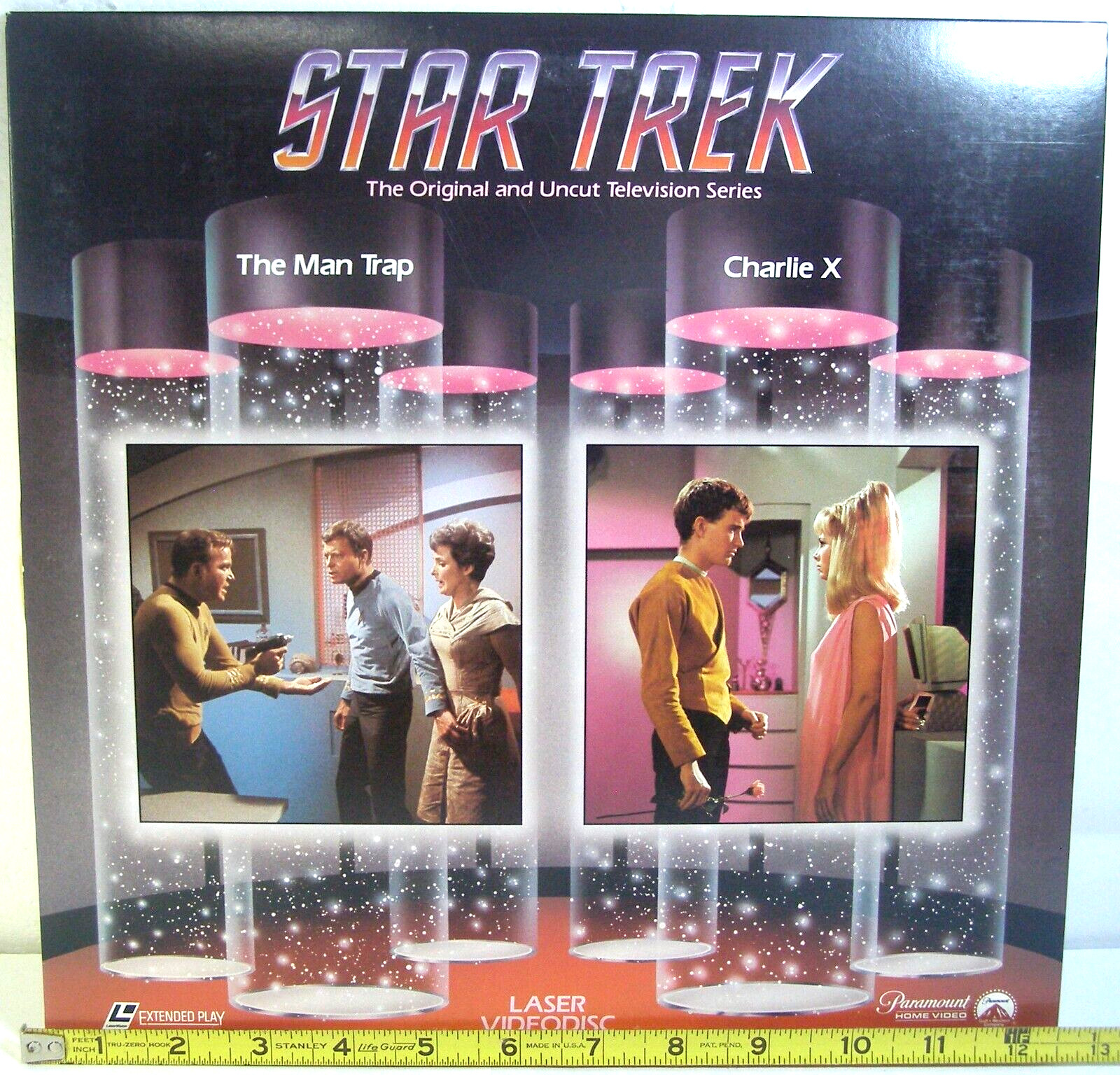Paramount Laser Disc Star Trek TV Series "The Man Trap & Charlie X" 1985