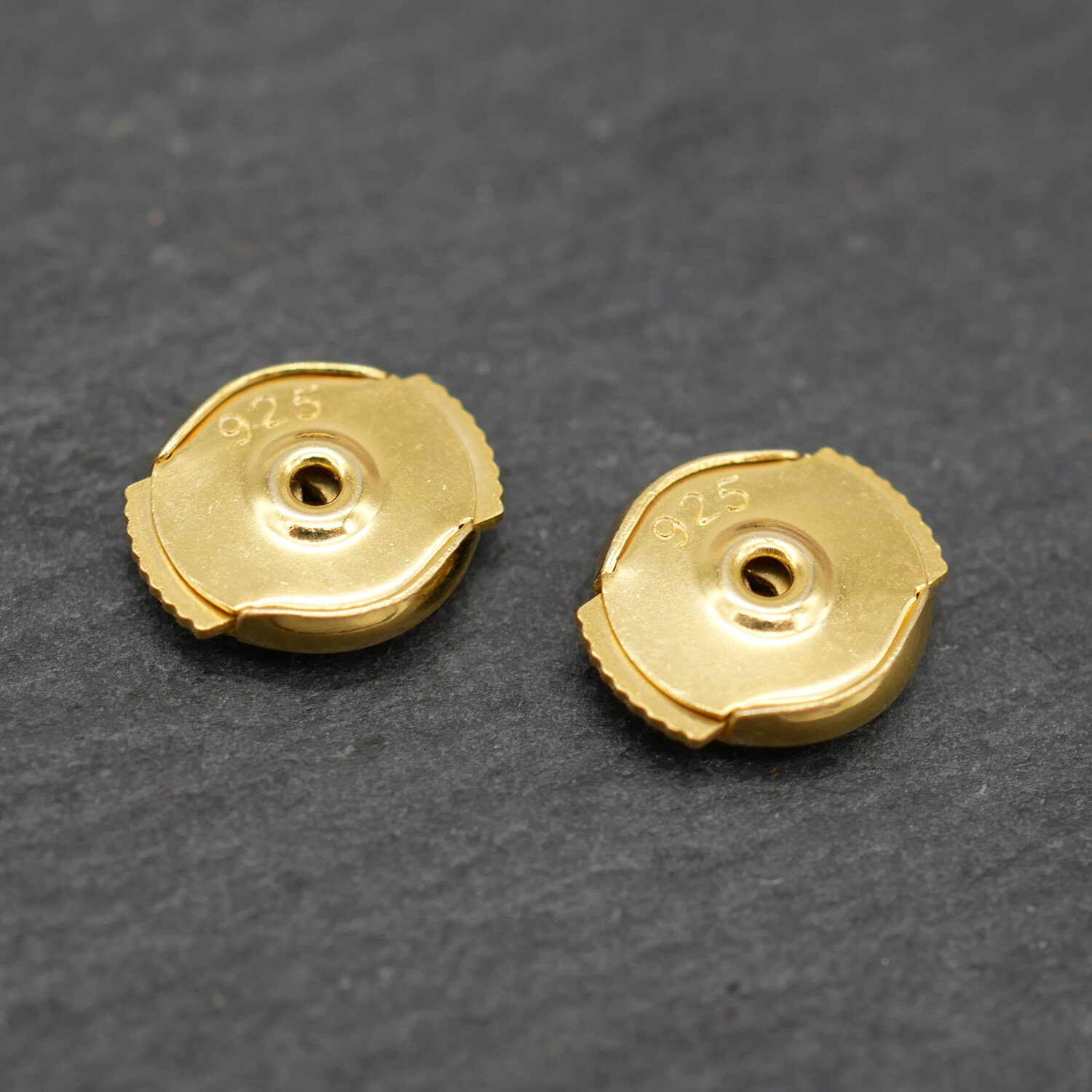 Gold Tone Locking Earring Backs Sterling Silver Earring Backs For Studs A4395