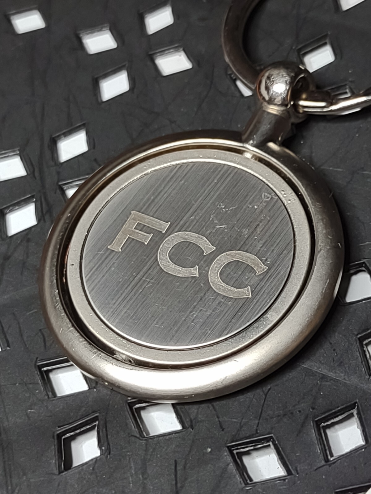 Round FCC Logo Keychain