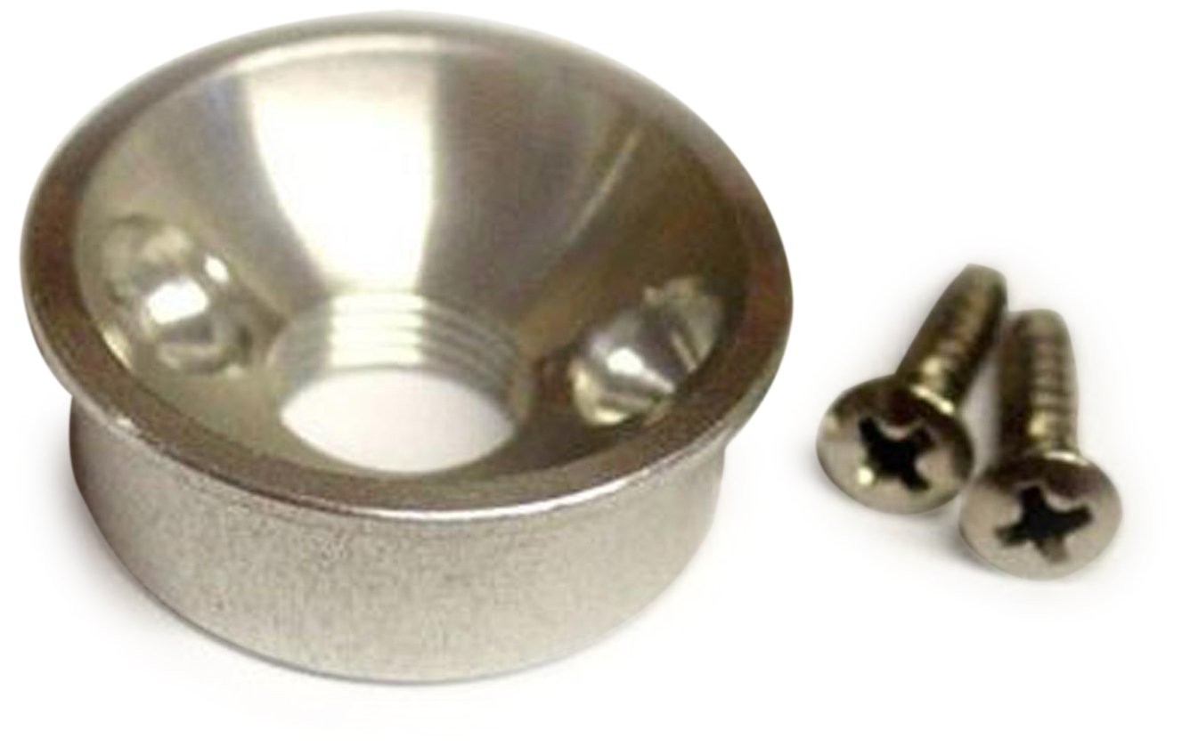 AllParts Chrome Electrosocket Jackplate for Telecaster 1 Pack,