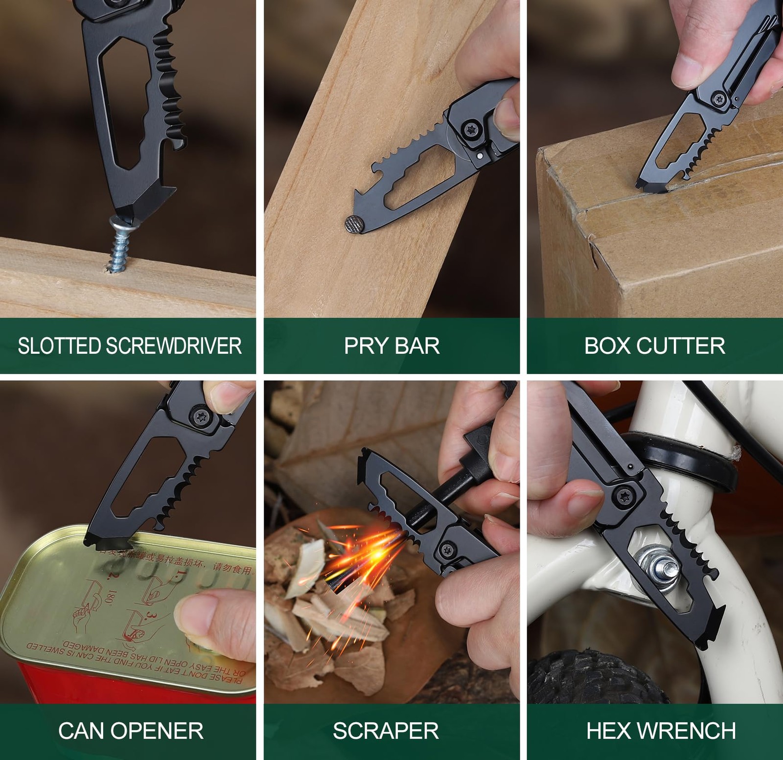 Stocking Stuffers for Men - Pocket Knife Gifts for Men, Keychain Multitool - ...