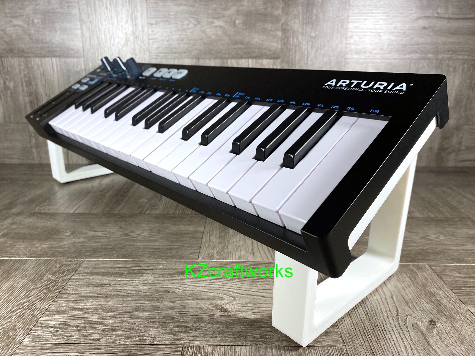 Stand for Arturia KEYSTEP 32 Controller - WHITE - Angled & Raised - US Seller