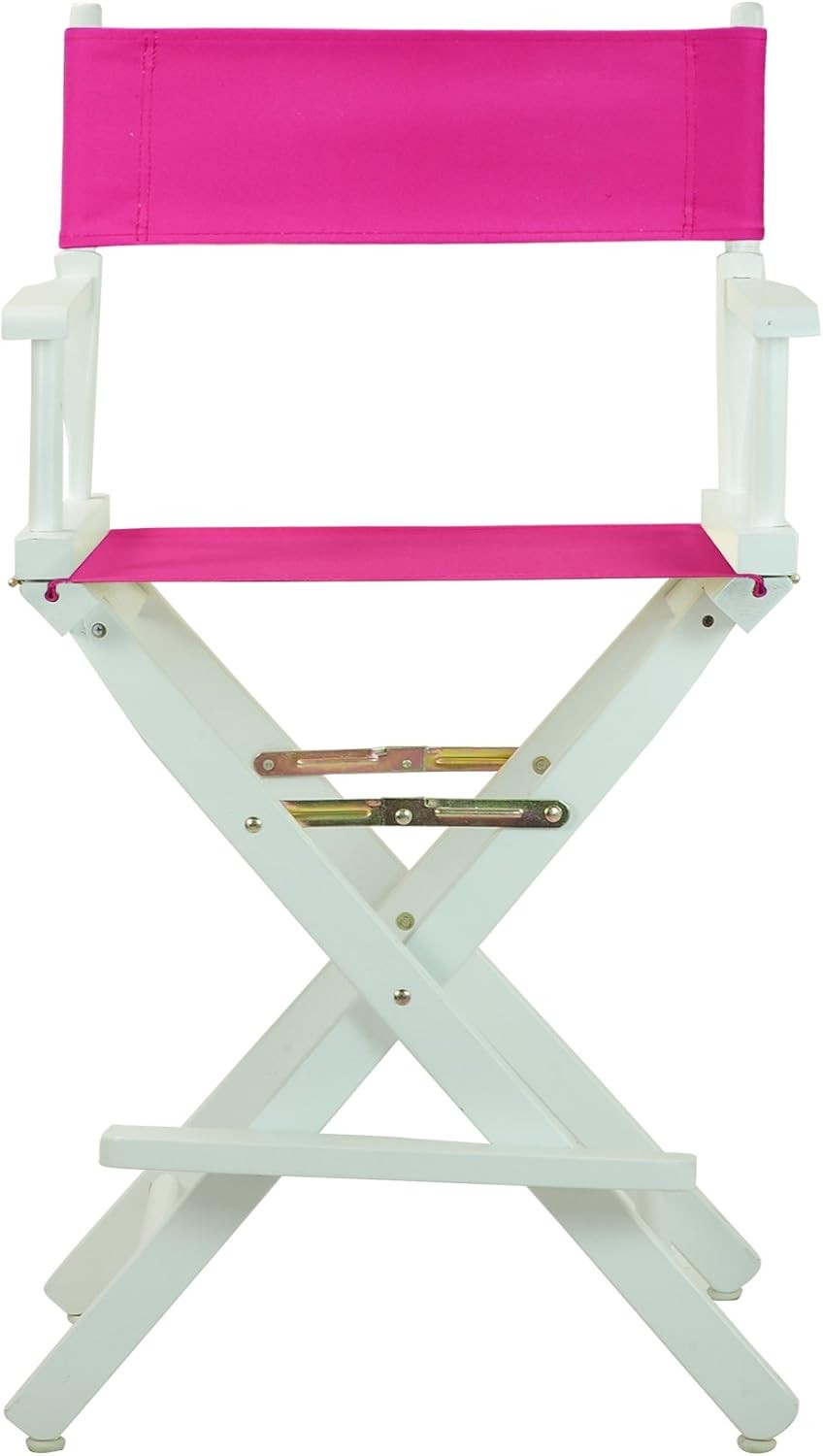 220-01/021-30 Director Chair 24" Counter Height WhiteFrame/Magenta Canvas