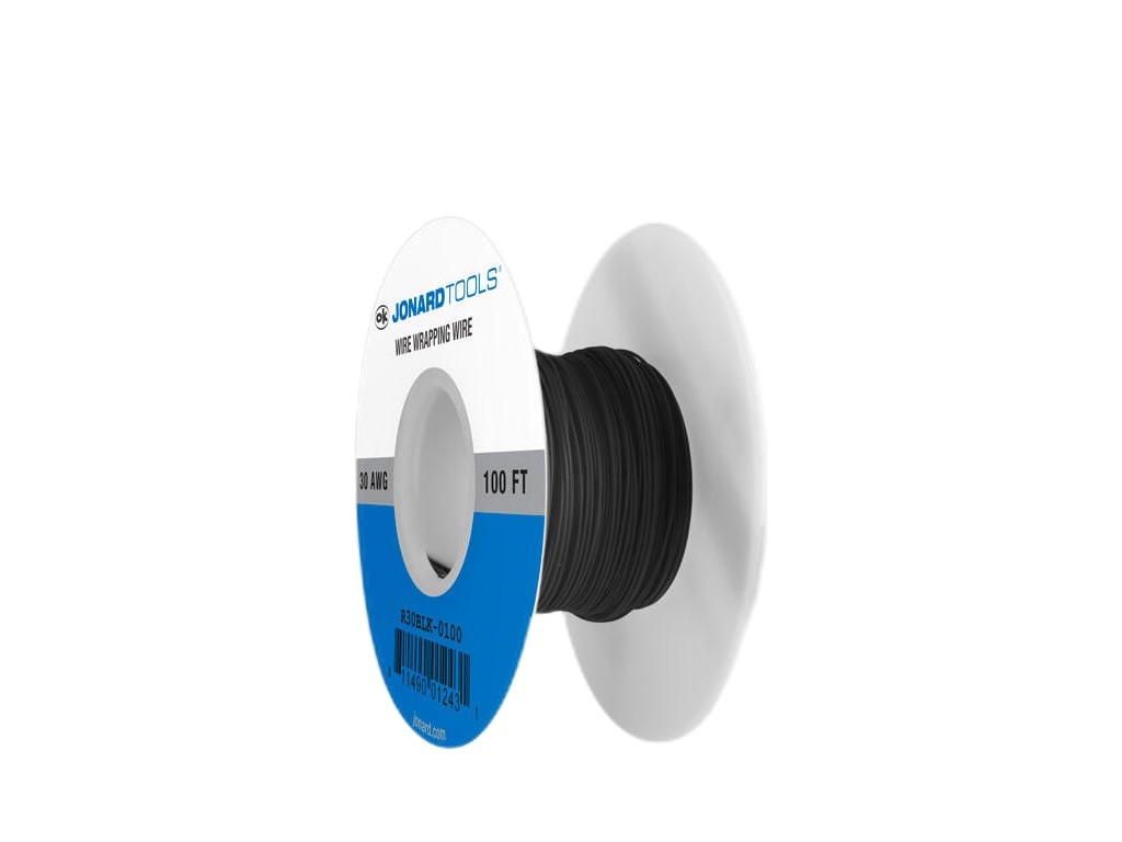Jonard R30BLK-0100 - OK Ind Wire Roll Insulated Kynar30AWG 100ft./RollBlack