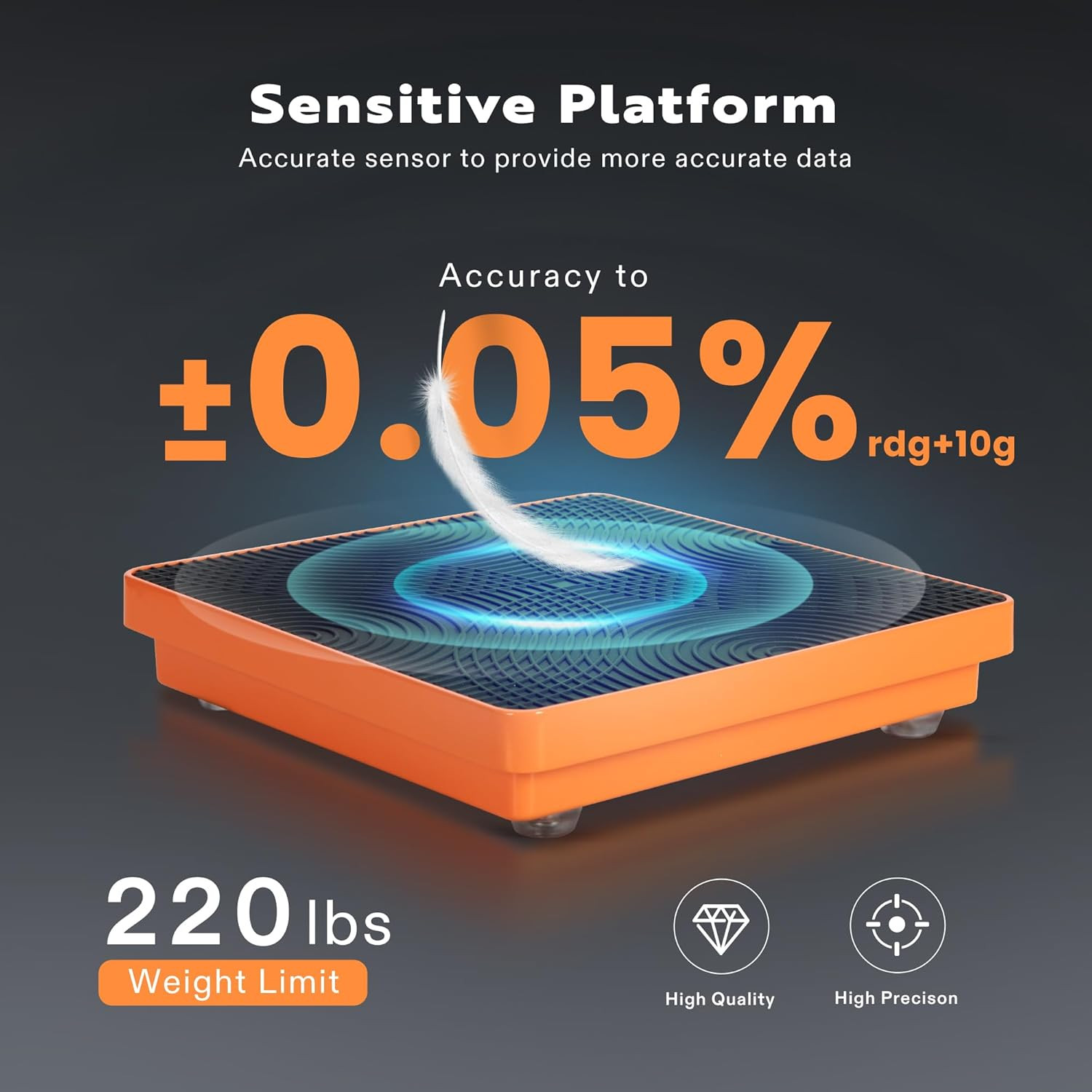 220 LBS High Precision Electronic Digital Refrigerant Charging Weight Scale with