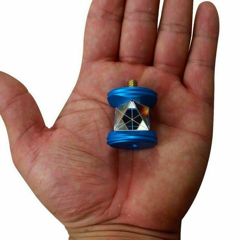 New Mini Prism Triangle Blue Heads 360 Degree Total Station Surveying Equipment