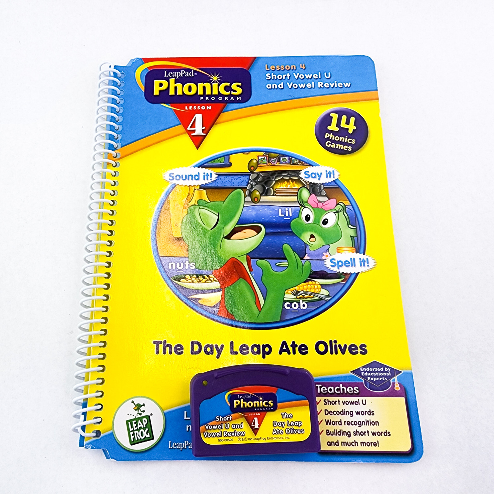 Leapfrog Leappad Book The Day Leap Ate Olives Interactive Book & Cartridge
