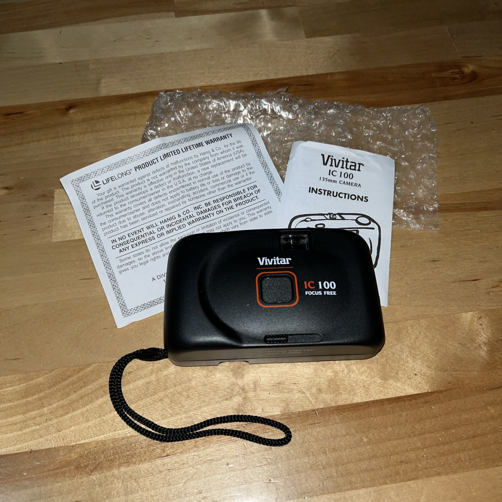 Vivitar IC 100, Focus Free Camera, New, Original Box