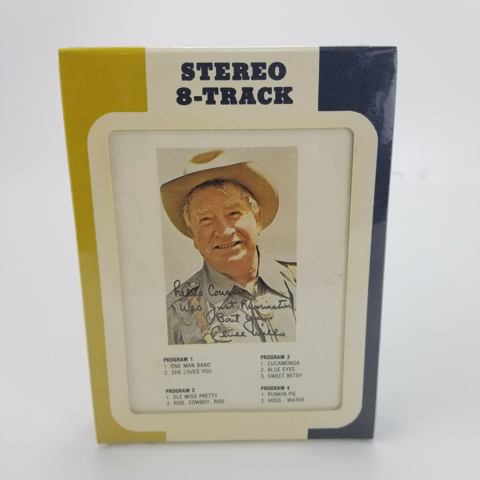 8-Track 1975 Actor Singer Country Western Music Star Chill Wills Rare Sealed