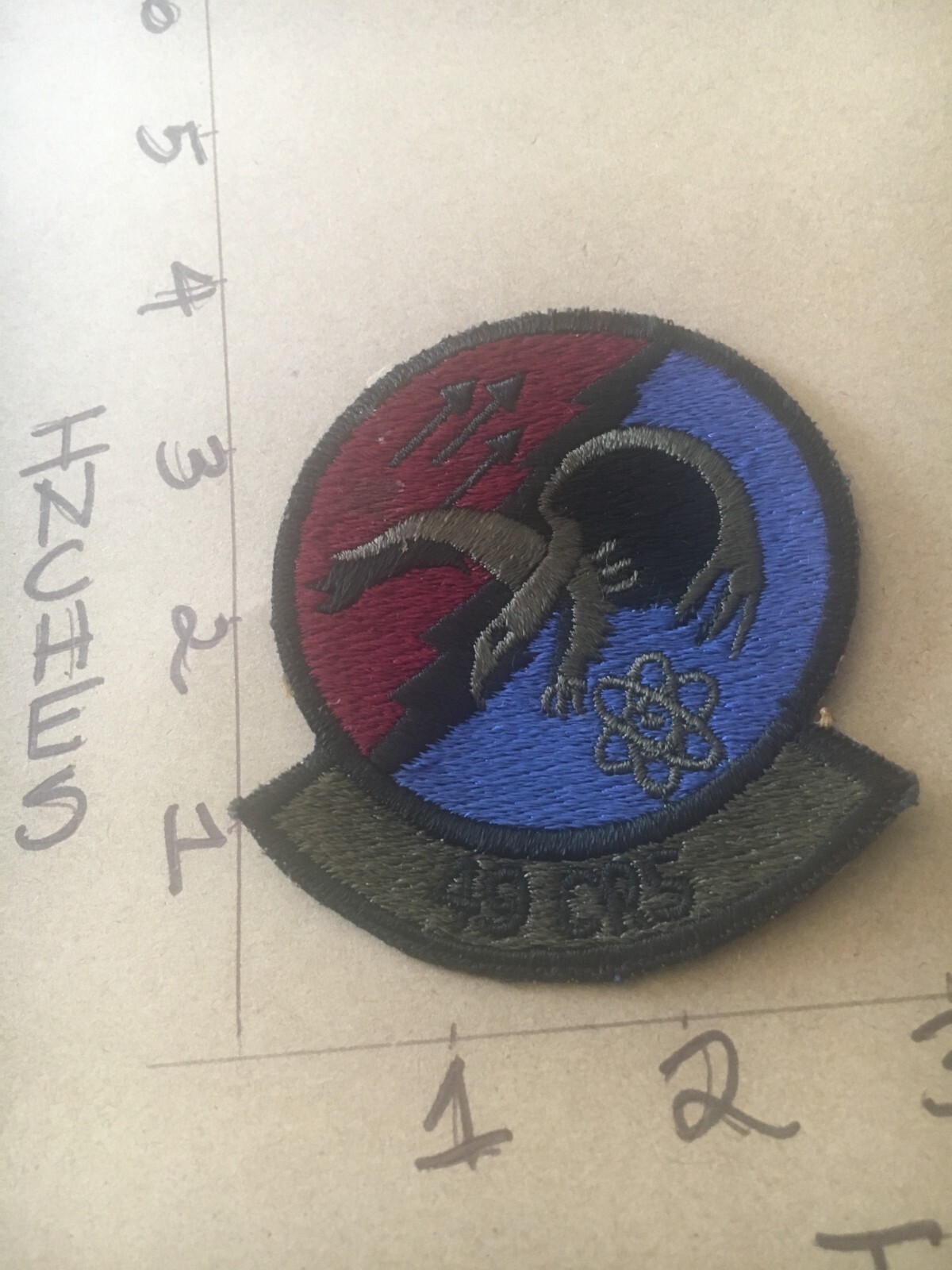 USAF 49th CRS Squadron subdued patch 5/3/25
