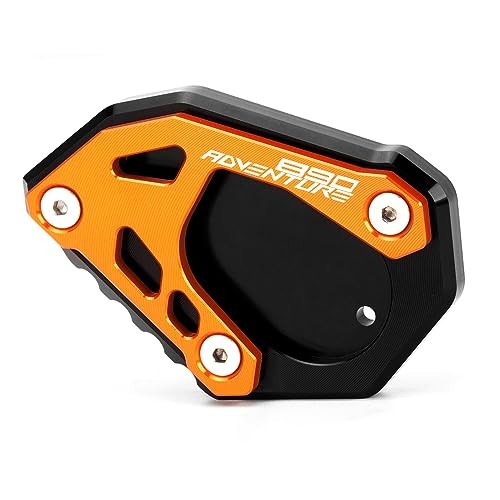 Motorcycle Side Stand Extension Kickstand Plate Compatible With 890 orange-1