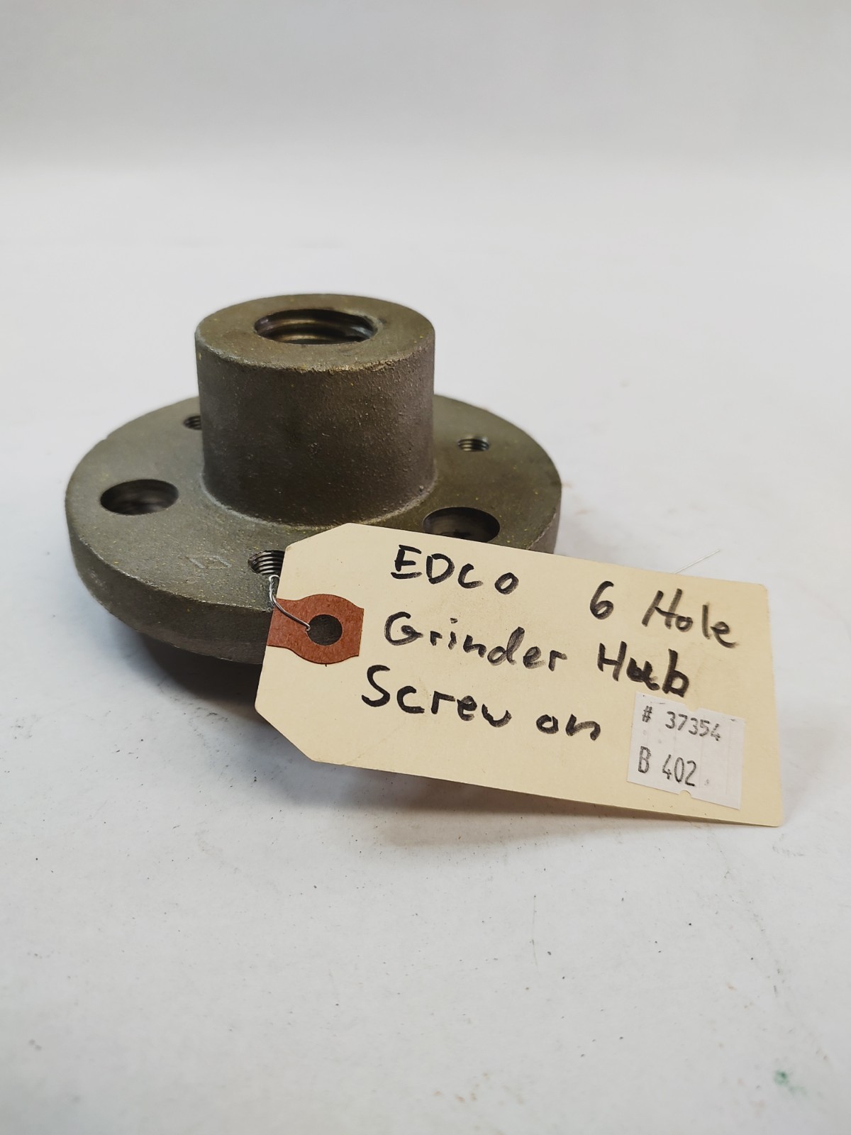 EDCO 6 Hole Screw On Grinder Hub NOS