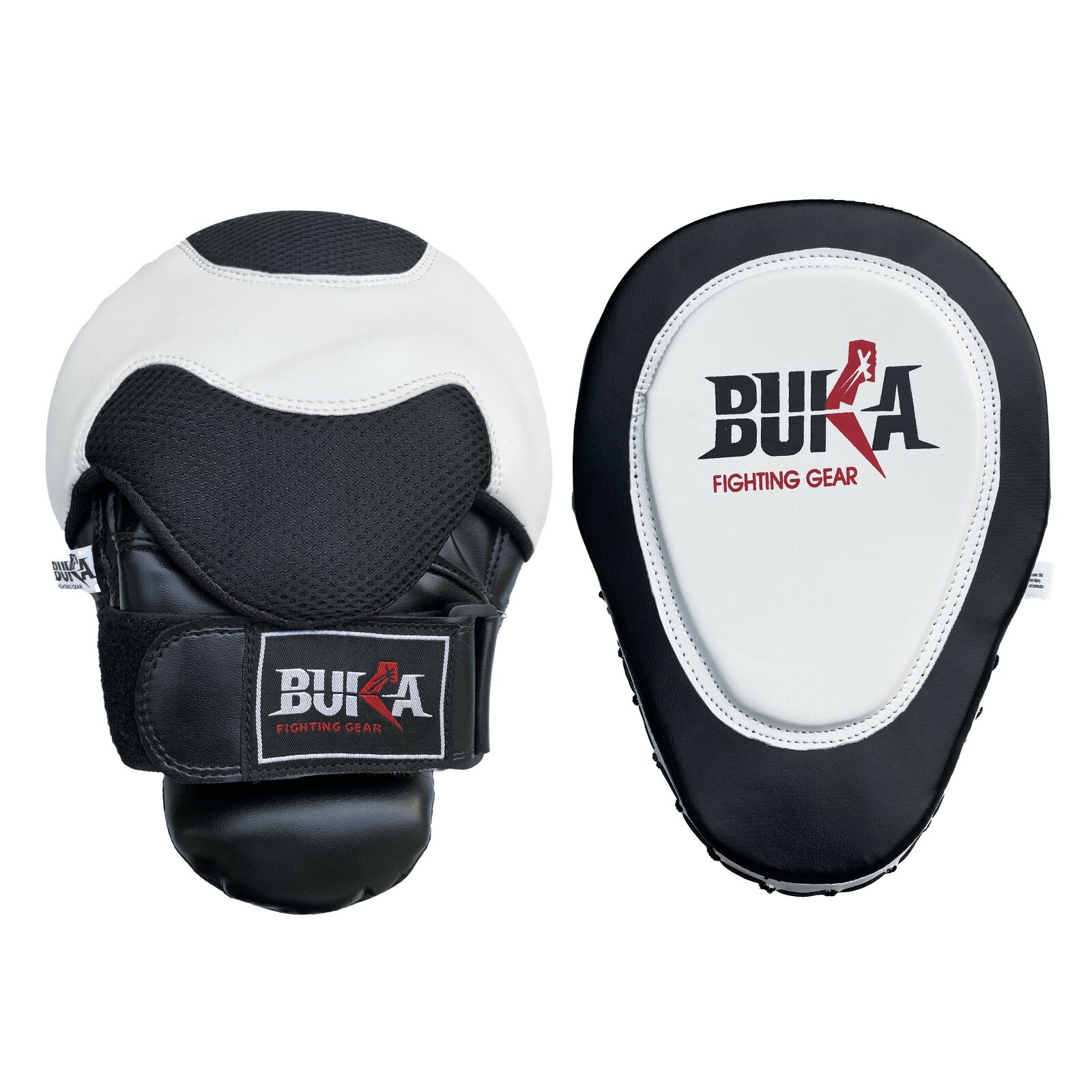 BUKA GEL Punch Mitts Leather Art Boxing Punching MMA Training Kick boxing NEW