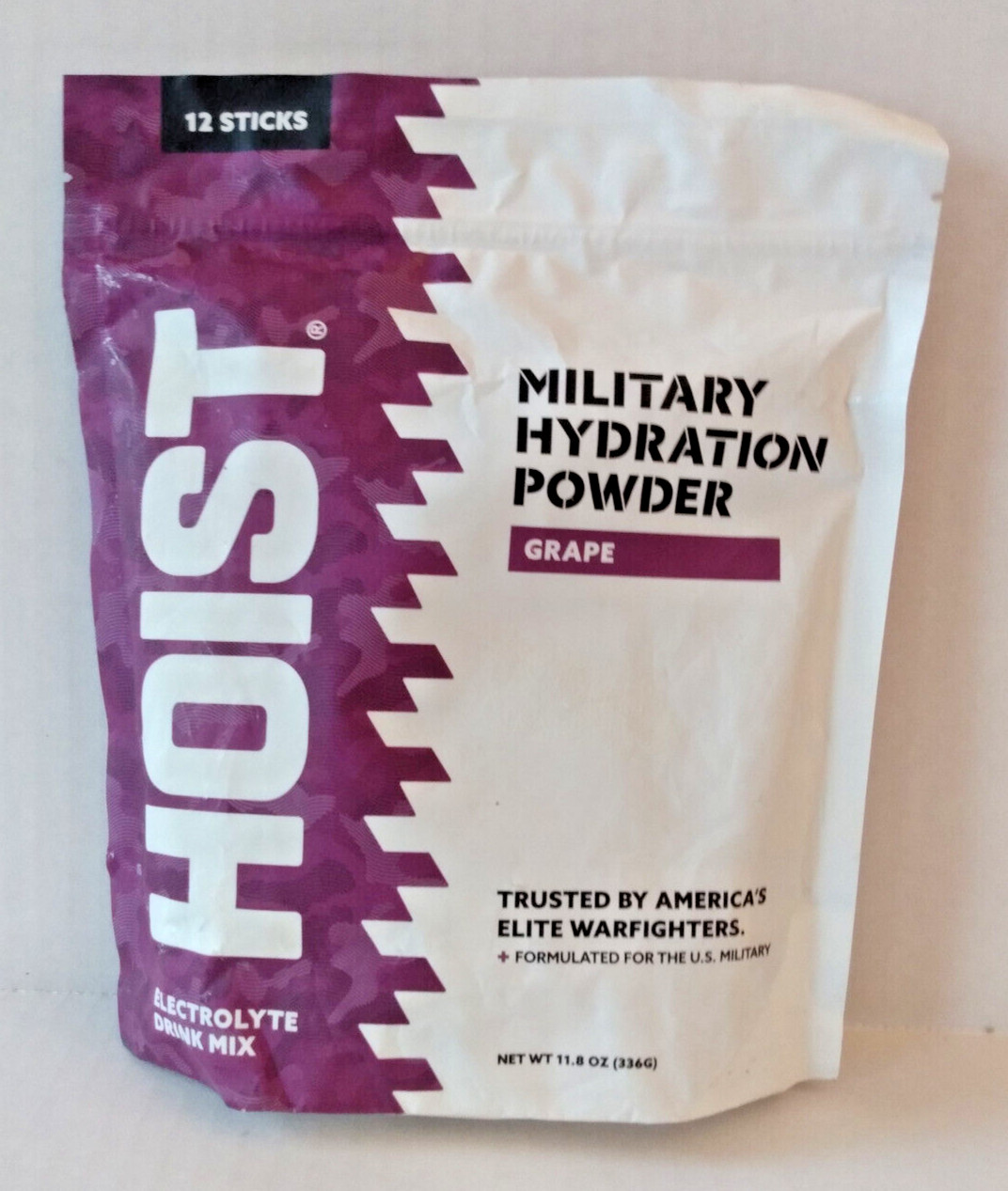HOIST Military Hydration Electrolyte Drink Powder 12 Grape Sticks