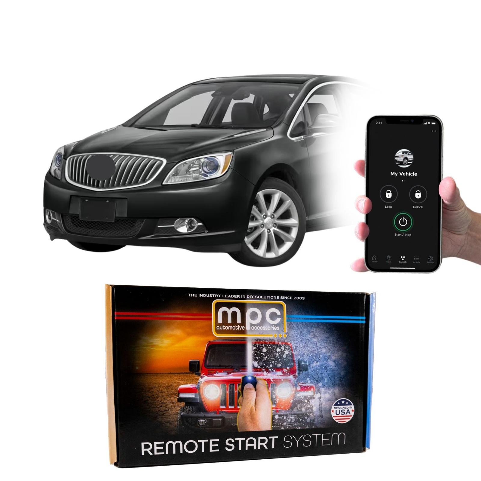 Smartphone / OEM FOB Activated Remote Start Kit For  2012-2017 Buick Verano