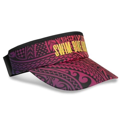 Lightweight Performance Running Sun Visor One Size Black Tribal