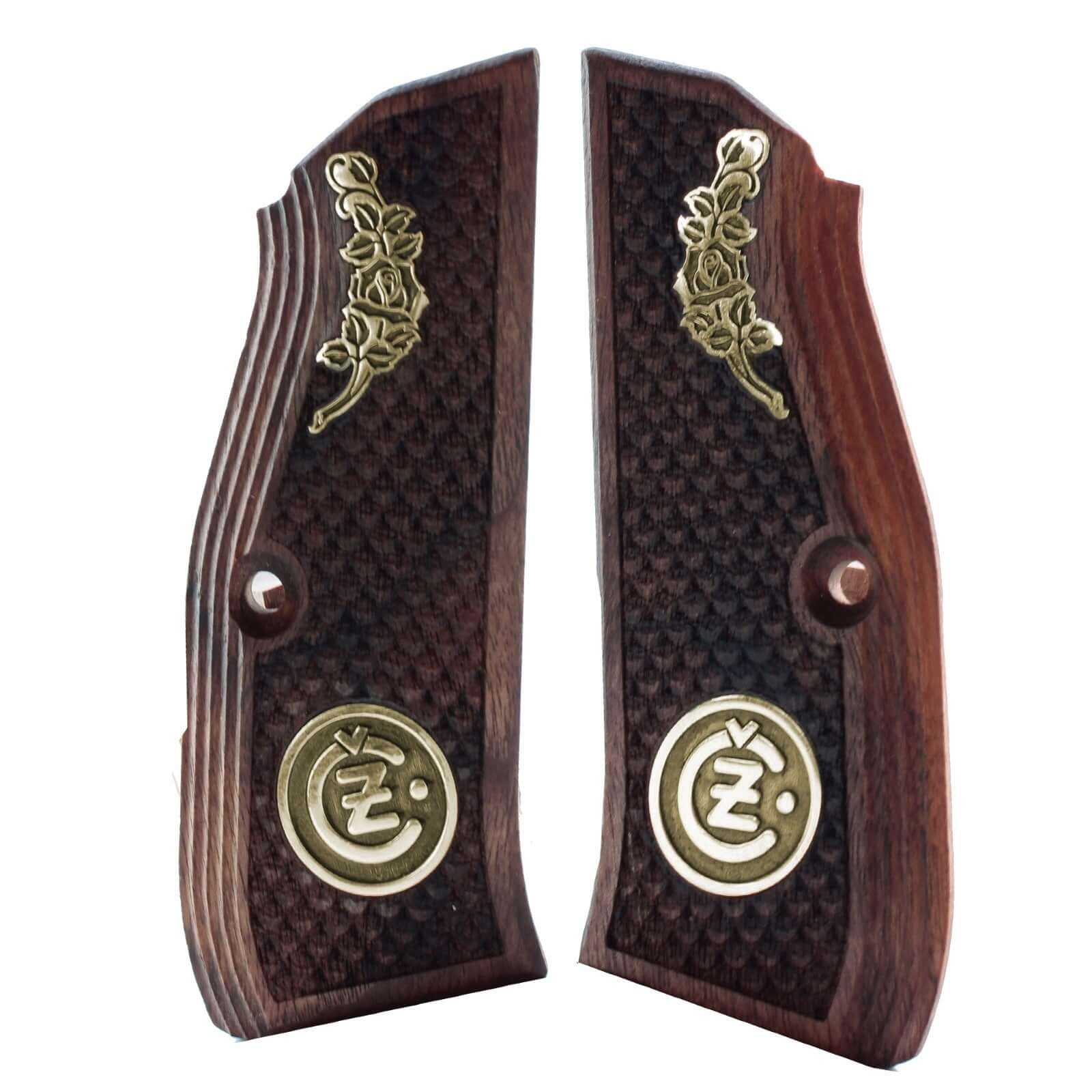 CZ Shadow 2 Compact Gold Metal Wood Grips (Does not fit Shadow 2 Model) Perfect