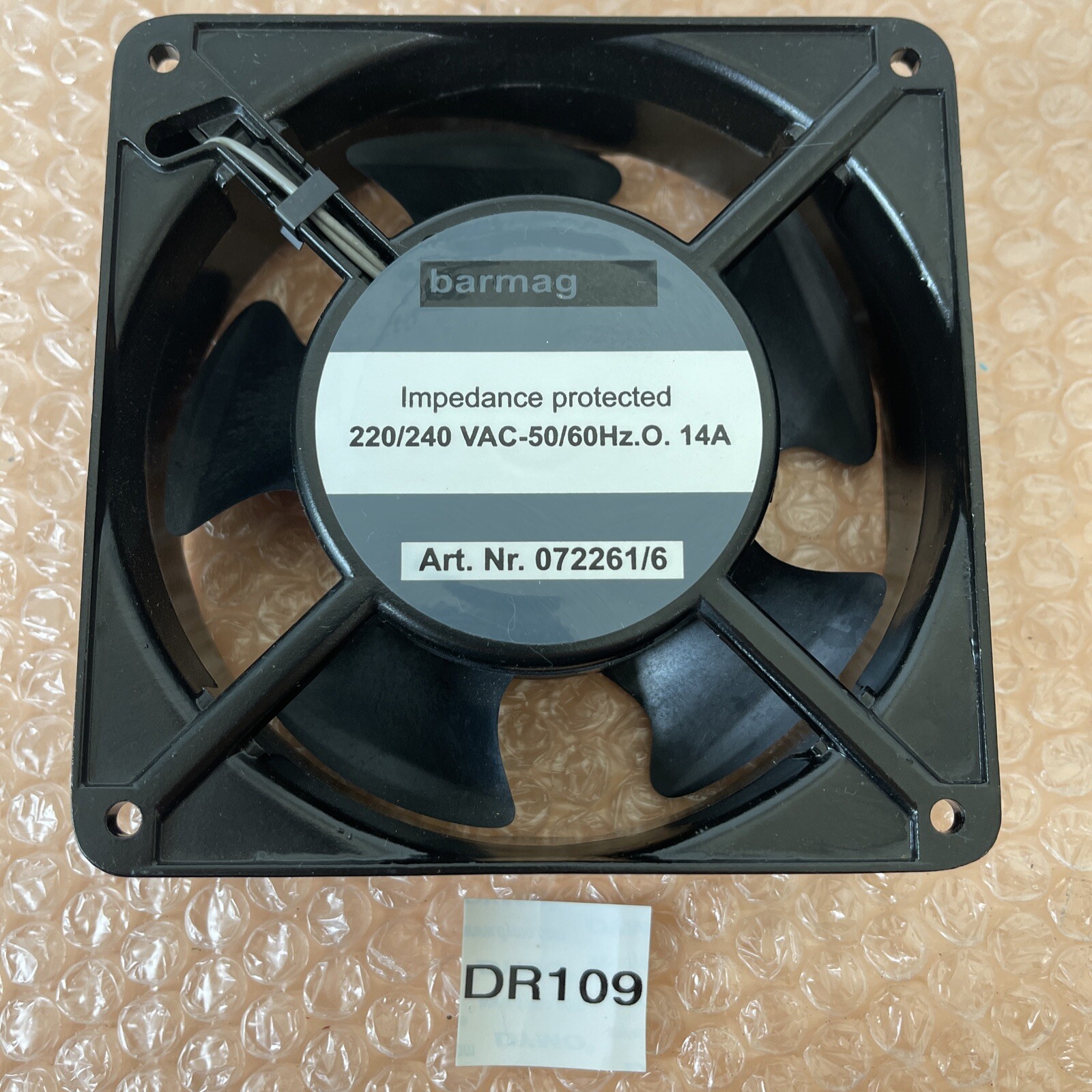 NEW- Barmag 072261/6 220/240VAC 14A 50/60Hz Axial Fan || Warranty & Fast Shipped