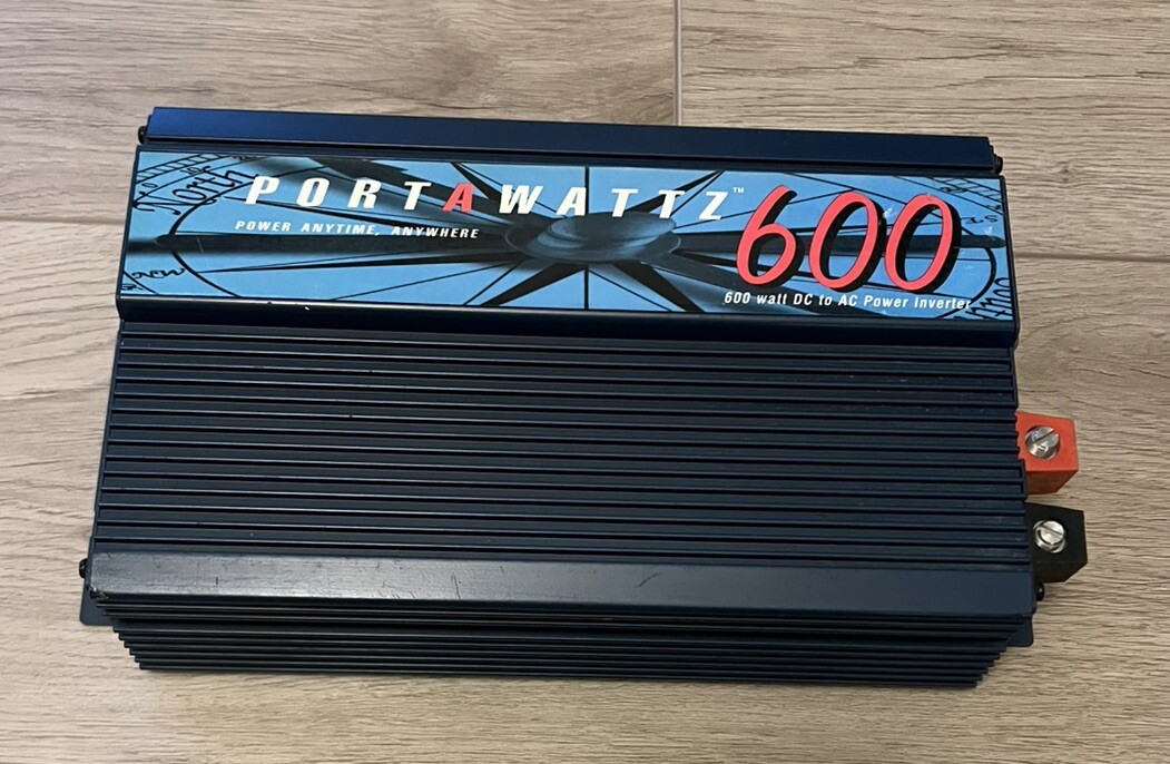 Portawattz 600 Watt DC To AC Power Inverter 1239 Tested
