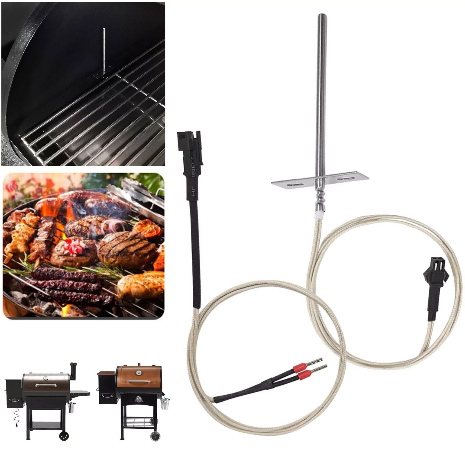 Temperature Probe Sensor Fit For Pit Boss 700/820 Series Pellet Grillls BBQ