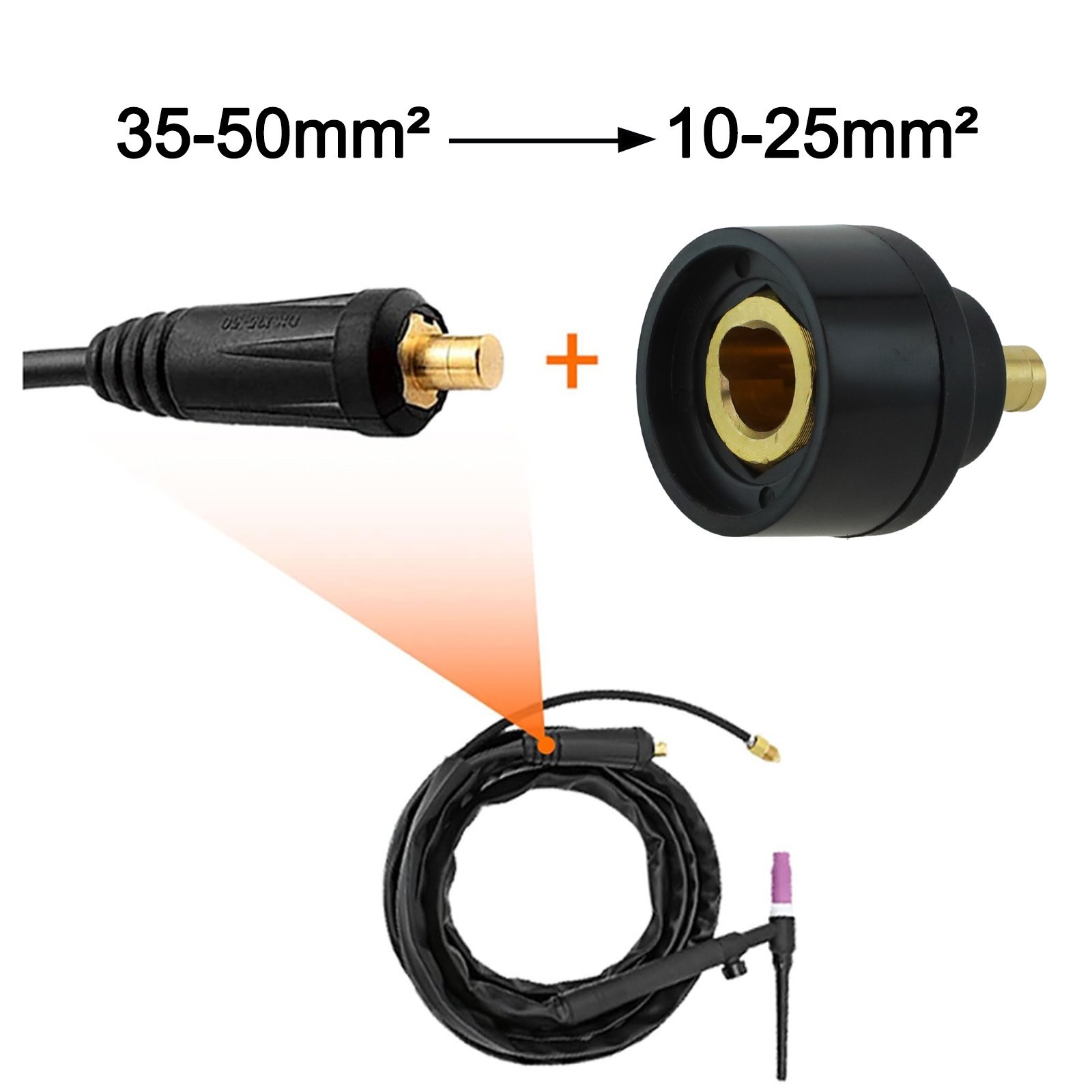 WP26V 35 50mm to WP17V Adapter Converter for Reliable Welding Performance