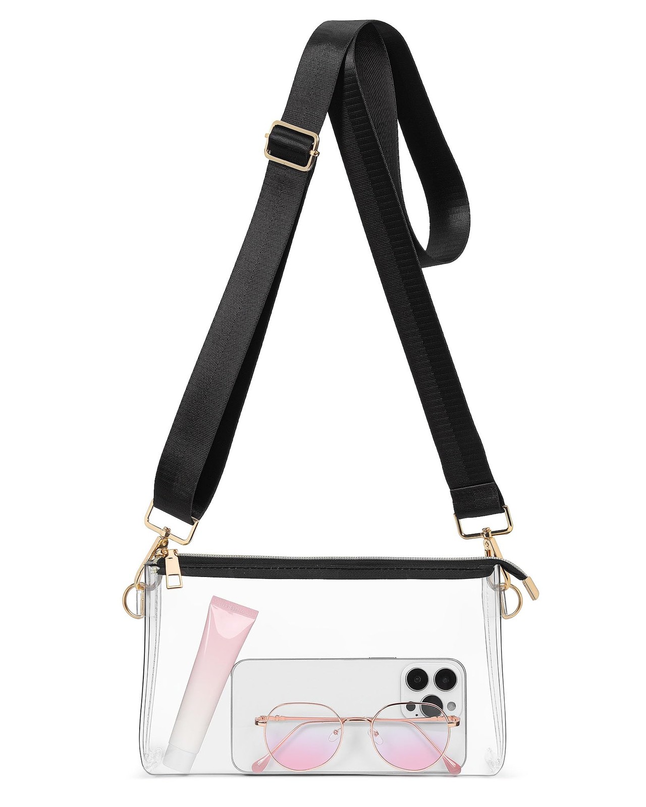 HULISEN Clear Bag for Stadium Events, Purse Women, Medium,
