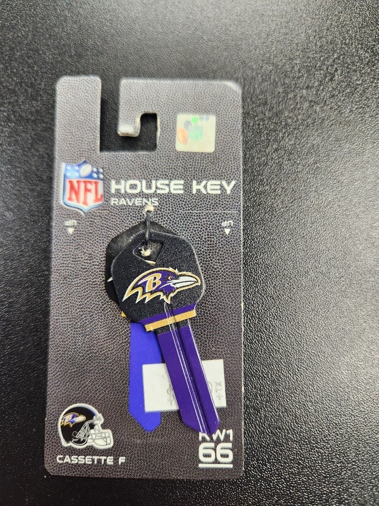 NFL BALTIMORE RAVENS KWIKSET KW1/KW10 KEYBLANK - READ DETAILS BELOW