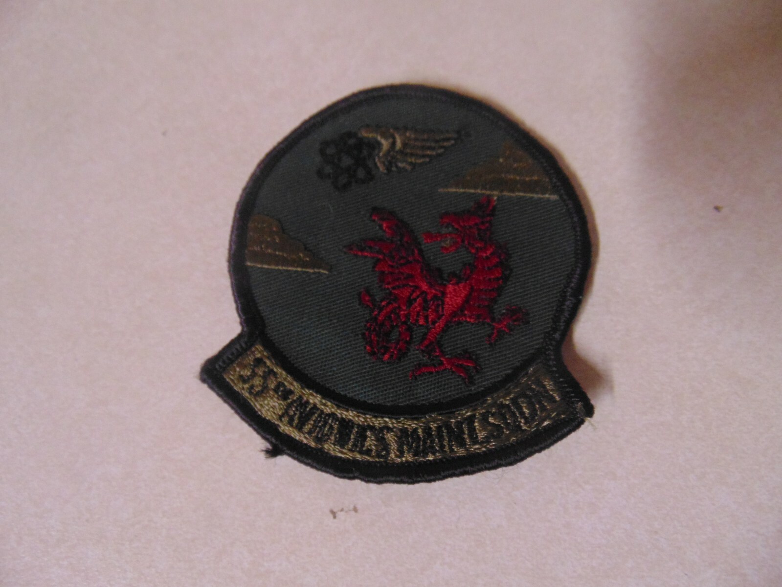 MILITARY PATCH SEW ON OLDER POCKET US AIR FORCE 55TH AVIONICS MAINT SQUADRON