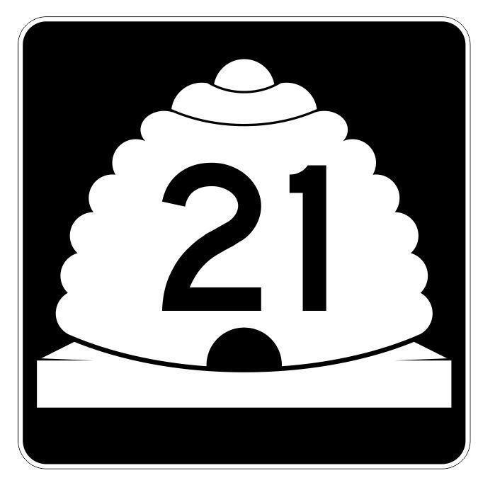 Utah State Highway 21 Sticker