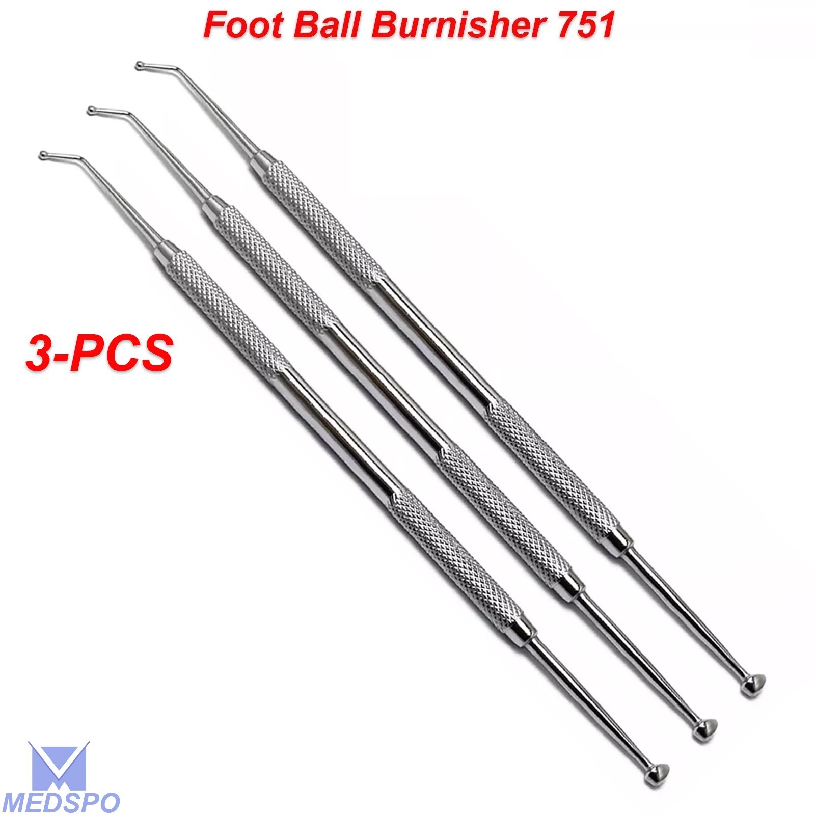 Dental  Composite Cavity Filling Instruments Restorative Foot Ball Burnisher CE
