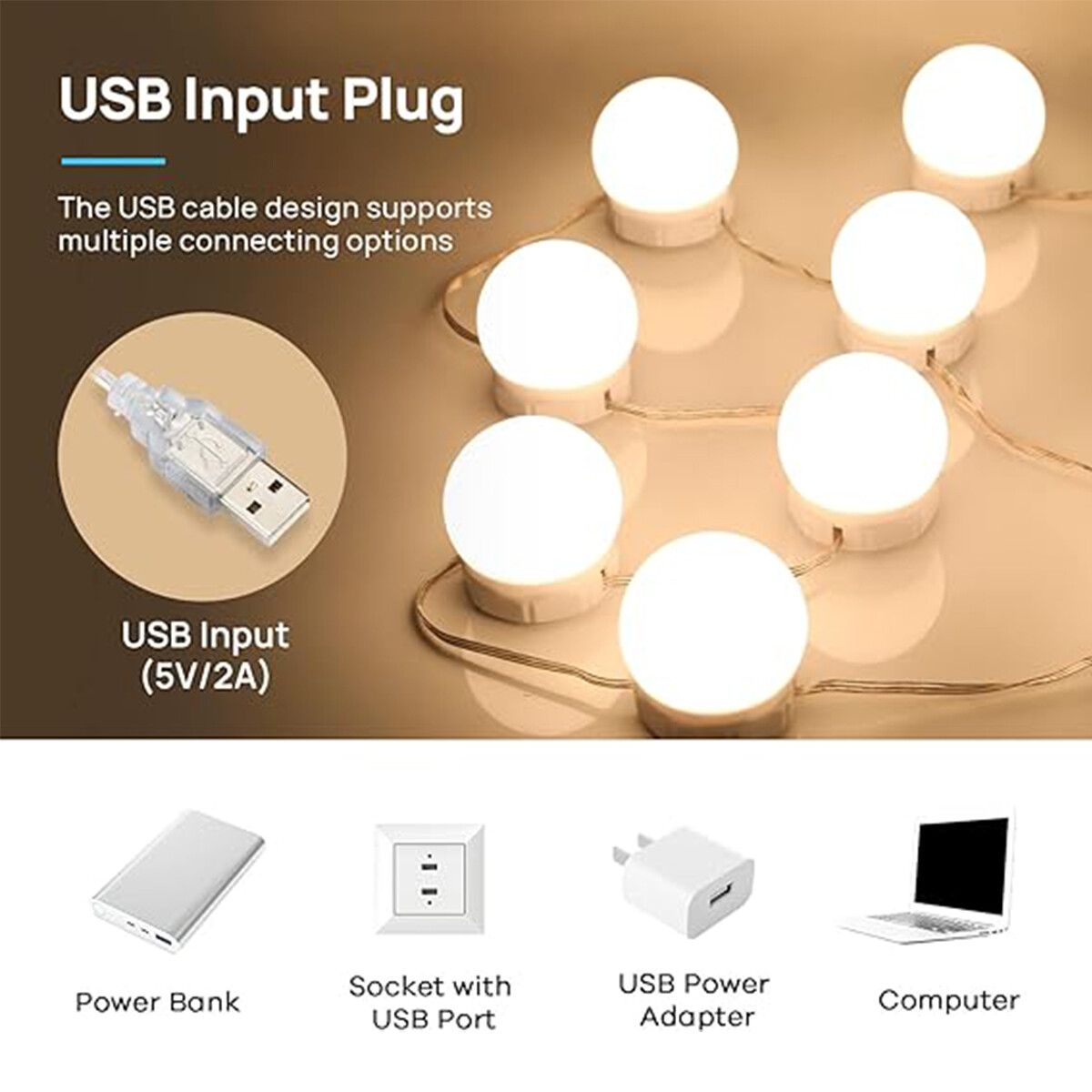 LED Cosmetic Bulb Dimmable Bulb Dressing Table Headlight