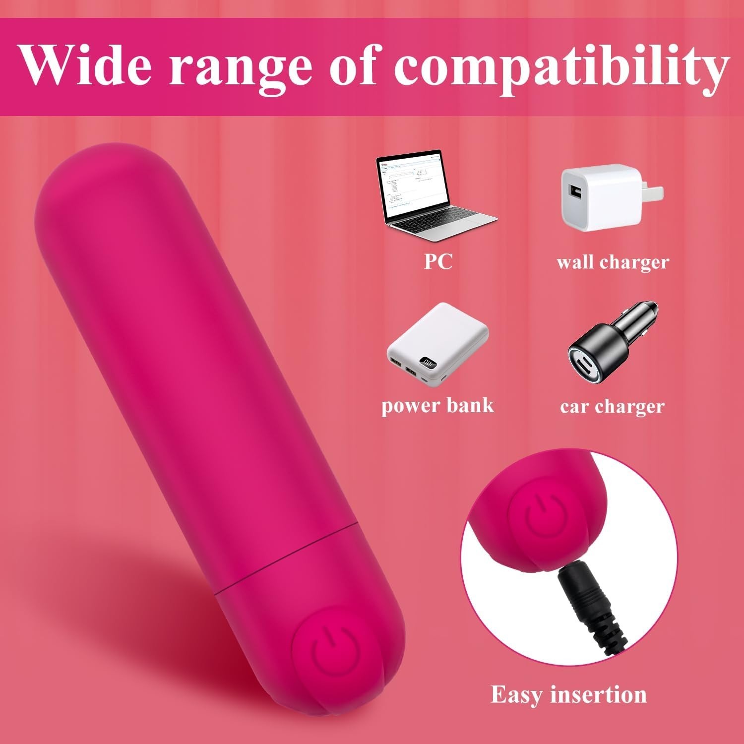 Tranquility On-the-Go: Quiet Silicone Massage Stick with 10 Versatile Modes