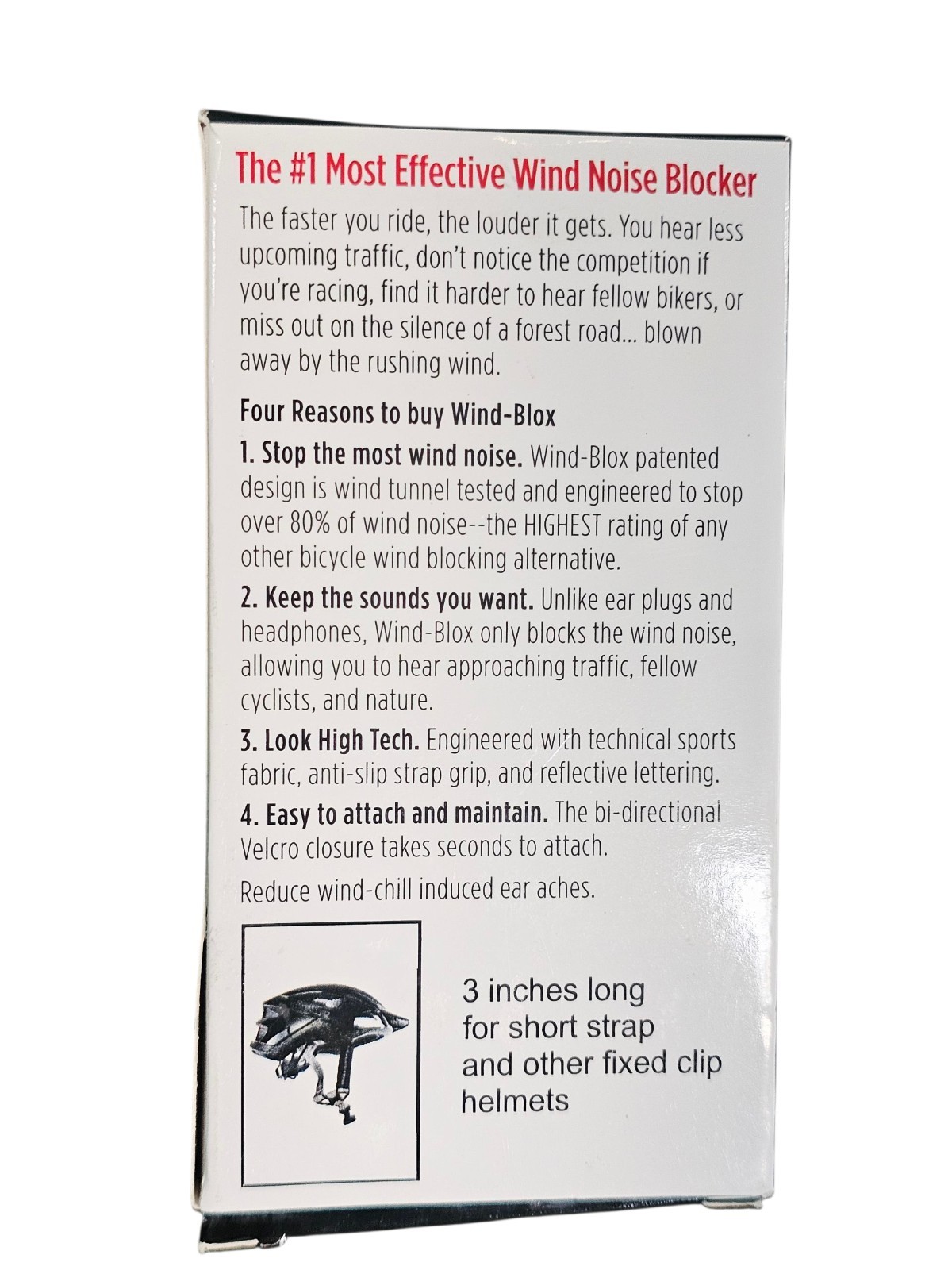 Wind-Blox Pro Short Helmet Attachment NIB